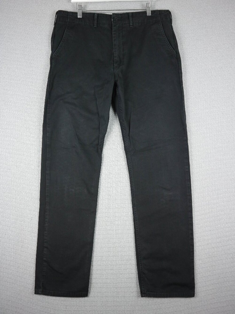 Levi's Straight Cut Black Cotton Chino Pants Mens 36x34